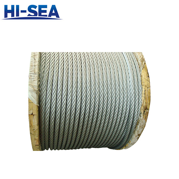6×64SFS Oiled Large Diameter Steel Wire Rope for Hoisting